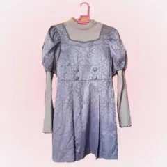 バブルス ジャガード バックレースアップ ワンピース