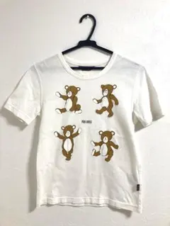 PINK HOUSE テディベア プリント 半袖Tシャツ ホワイトのサムネイル