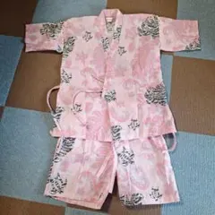 JINBEI 花柄亀柄 甚平 ピンク サイズ110
