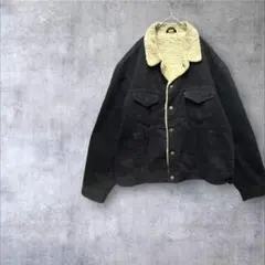 【リーバイス】裏ボアデニムジャケットGジャン アウター 90s 古着　黒　L
