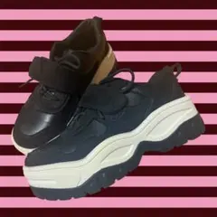 WEGO黒 厚底スニーカー