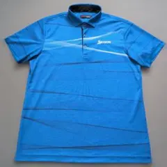 【極美品】スリクソンゴルフ　速乾軽量ポロシャツ半袖　刺繍ロゴ　LL