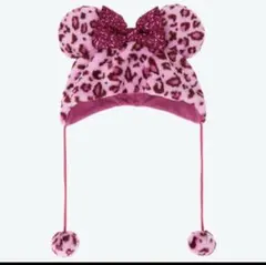 ミニーちゃん ファンキャップ ヒョウ柄