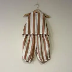organic zoo ストライプセットアップ 6-12m - メルカリ
