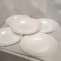 ヤマザキ 波形デザイン皿セット 5枚 ホワイト