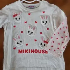 MIKIHOUSE ウサギ刺繍 Tシャツ 90
