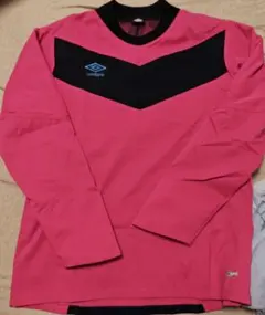 umbro 長袖ピステ ピンク/ブラック