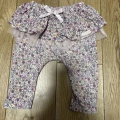 Haruulala ハルウララ 花柄フリルパンツ 70-80サイズ