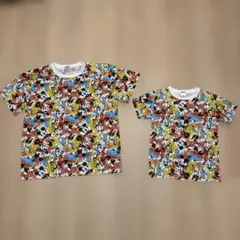 Disney ミッキーキャラクター Tシャツ 親子セット
