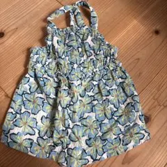 ZARA 花柄オーバーオール 12-18ヶ月　80センチ　86センチ