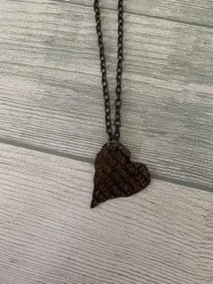 ネックレス　ブラック　ハートネックレス