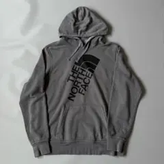THE NORTH FACE ノースフェイス　グレーロゴプリントパーカー L