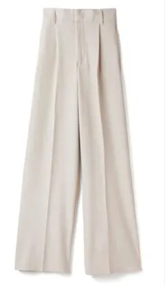 GRLグレイル センタープレスワイドタックロングパンツXS【gm615】