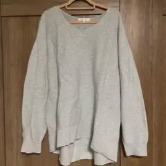 ★グローバルワーク★グレー Vネック セーター Mサイズ