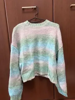 AZUL by moussy 長袖ニットセーター S グリーン系