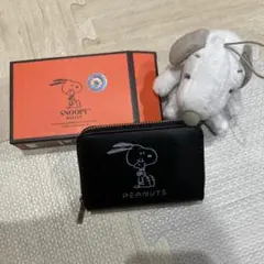 SNOOPY PEANUTS 小銭財布 ブラックのサムネイル