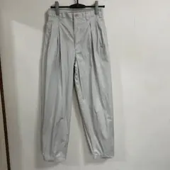 ユニクロU タックワイドパンツ 70サイズ 2025SS ライトグレー