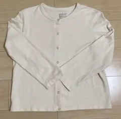 無印良品 スナップボタン長袖カーディガン アイボリー