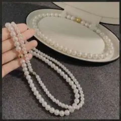 パール　ネックレス　ホワイト　入学式　卒業式　入園式　卒園式　結婚式　冠婚葬祭