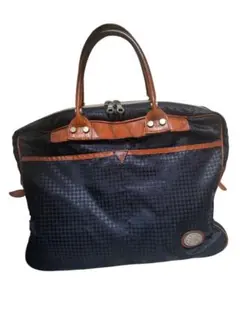 Orobianco ビジネスバッグ ブリーフケース ネイビー千鳥格子柄