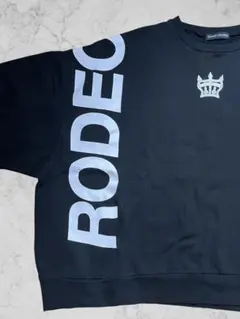 Rodeo Crowns オーバーサイズブラックスウェット
