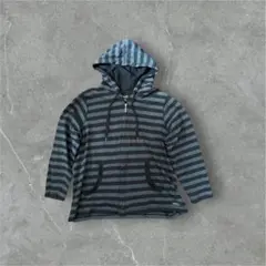 希少 Calvin Klein border パーカー 黒白