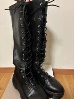 jouetie レースアップスニーカーソールブーツ ブラック M - メルカリ