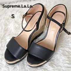 Supreme.La.La. ウェッジソールサンダル ブラック Sサイズのサムネイル