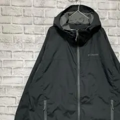 コロンビア　マウンテンパーカー　ブラックXL ロゴ刺繍アウトドア0126