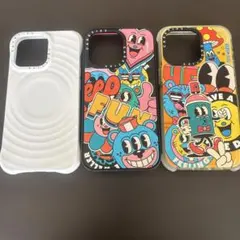 iPhone用カラフルキャラクターケース3点セット