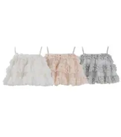Ballerina lace cami tulle tops pinkのサムネイル
