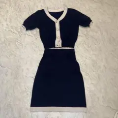 GRL セットアップ Vネックカーディガン＆タイトスカート