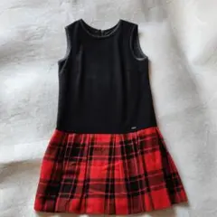 BURBERRY BLUE LABEL 赤 チェックワンピース 36