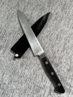 NO.01227包丁 重房 黒打　菜切　未使用品 飯塚重房作 黒打菜切5寸5分 -Shigefusa Iizuka Kurouchi