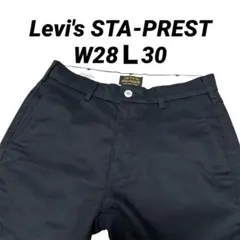 Levi's STA-PREST ブラック W28L30 スタプレ スラックスのサムネイル