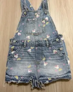 babyGAP GAPベビー ディズニー ミニーちゃん デニムオーバーオール