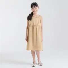 新品★アーチアンドライン★サテンゴールド　ワンピースドレス★100、110cm