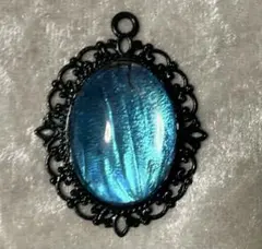 モルフォ蝶 中サイズ ペンダント ブローチ アンティーク ヴィンテージ 調