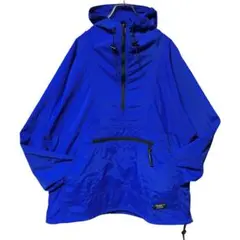 80s L.L.Bean ナイロンアノラックジャケット ハーフジップ USA製