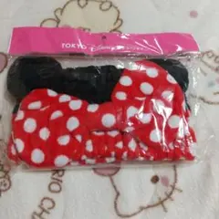 ディズニーリゾート ミニーちゃん ドットリボン&耳がたつヘアバンド カチューシャ