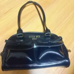ANNA SUI mini ブラックロングハンドル バッグアナスイミニのサムネイル