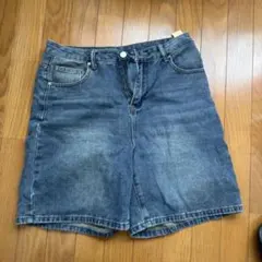 DAZY デニムショートパンツ ブルー XL
