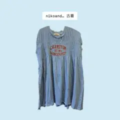 niko and... 半袖Tシャツ シャーリング ライトブルー