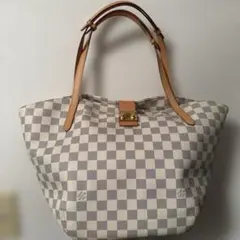 【美品】ルイヴィトン ダミエ アズール サリナPM トートバッグ