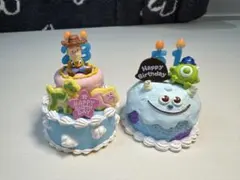 【販売終了レア品】ピクサーキャラクターバースデーケーキ リーメント 2種
