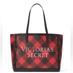値下げ！Victoria’s Secret トートバッグ 赤黒チェック