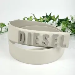 【美品】DIESEL レザーベルト　B-Letter 子牛革　80 アイボリーのサムネイル