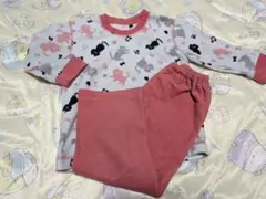キッズ パジャマ 上下セット 猫柄 フリース