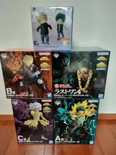 一番くじ ヒロアカ A賞 緑谷　B賞 爆豪　C賞 　E賞 いず＆かつ　ラストワン