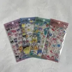 新品　正規品　サンリオ クリアキャンディシール ＆キラリンウォーターシール４枚